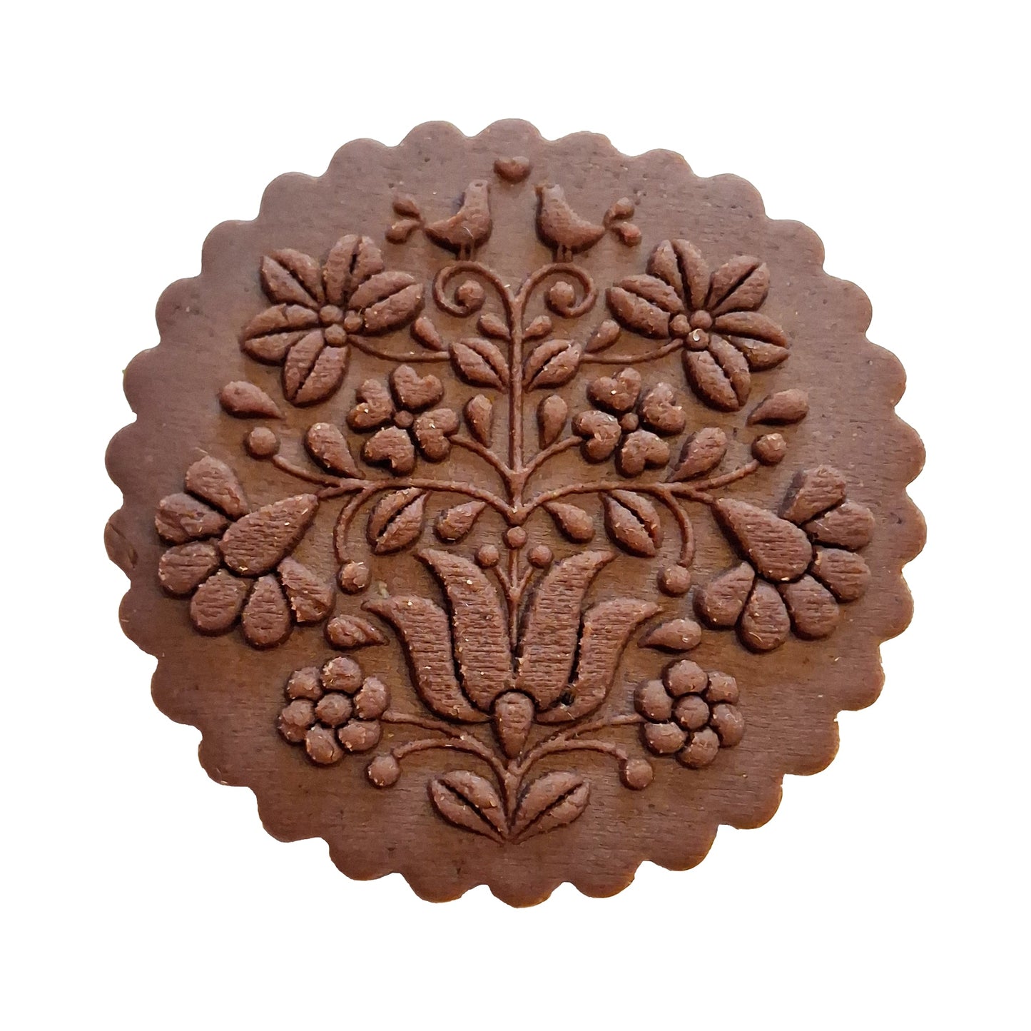 Blumenmotiv mit geflochtenem Rand (411)